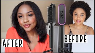 Trying Tymo Ring Hair Straightener on my Type 4 Natural Hair [upl. by Hofstetter]