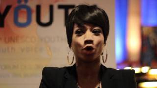 Monique Coleman talks about youth participation at the UNESCO Youth Forum [upl. by Quiteria]