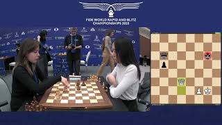 Blitz  Day 1  Board 1 Women  FIDE World Rapid amp Blitz 2023 [upl. by Colas]