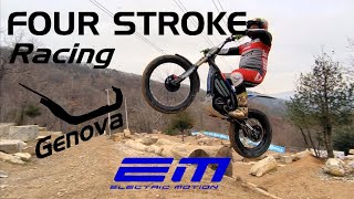 Four Stroke Racing Trial Team Genova Electric Motion Epure Race 2023 [upl. by Luap]