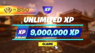 QUICK UNLIMITED XP GLITCH in Fortnite CHAPTER 5 Working XP Glitch Map Code [upl. by Treblah]