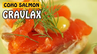 COHO SALMON GRAVLAX  A GREAT SCANDINAVIAN CHRISTMAS RECIPE  Fishing with Rod [upl. by Rhona823]