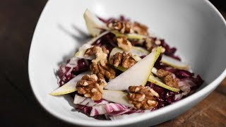 Radicchio di Treviso Pere e Noci  Le ricette di Molto Italiano [upl. by Stav]