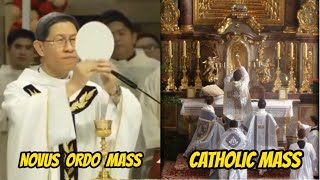 Eucharist Consecration Novus Ordo versus Catholic [upl. by Kcinnay]