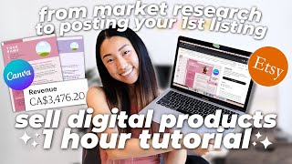 How to Start an Etsy Shop Selling Digital Products in 2024 💻 ULTIMATE BEGINNERS STEPBYSTEP GUIDE [upl. by Jerman600]