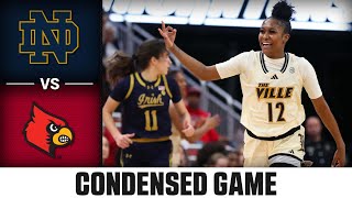 Notre Dame vs Louisville Condensed Game  202324 ACC Womens Basketball [upl. by Yebba334]