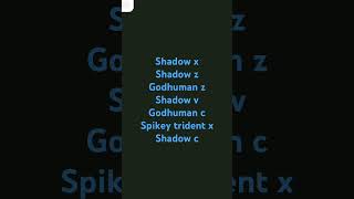 Shadow combo Blox fruits [upl. by Lehrer]