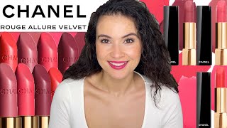 NEW CHANEL SPRING 2023 Rouge Allure Velvet 45 Intense 46 Magnétique and 64 Eternelle [upl. by Halsted977]