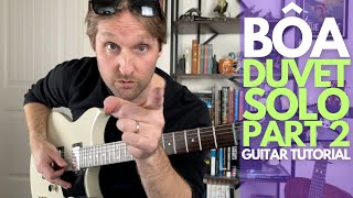 Duvet by Boa Solo Part 2 Guitar Tutorial  Guitar Lessons with Stuart [upl. by Brunell]