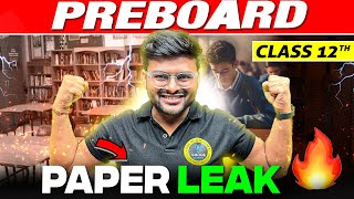 Class 12🔥 Preboard PAPER LEAKED⚠️ I Class 12 Maths Paper For School Exam I Pre Board Imp Questions [upl. by Noynek840]