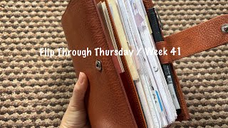 Flip Through Thursday  Week 41  October 2024  Pink Planner Girl [upl. by Mell937]