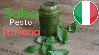 Receta de la autentica Salsa de Pesto Italiana [upl. by Nealon424]