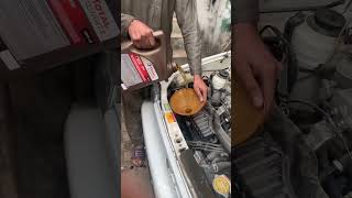 Suzuki mehran engine oil change [upl. by Anneres57]