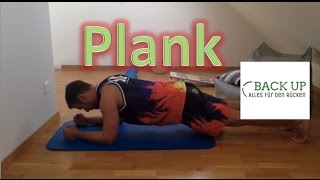 Rumpfmuskulatur Training  Plank [upl. by Avrenim]