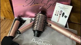 Hair Dryer Brush 5 in 1 Hair Styler 110000RPM High Speed Negative Ionic Air Curler Lightweight [upl. by Poppas942]