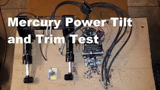 Mercury Prestolite Power Trim and Tilt Test [upl. by Michaella]