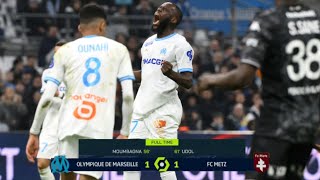 OLYMPIQUE DE MARSEILLE  FC METZ 11 RÉSUMÉ  OM  FCM  MARSEILLE  METZ  Ligue 1 Uber Eats 2024 [upl. by Nwahsuq424]