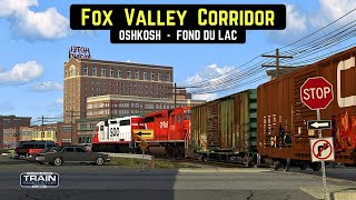 Train Simulator  Fox Valley Corridor  Oshkosh to Fond du Lac  trainsimulator [upl. by Esch]