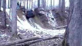 my jeep attempting icy hill climb [upl. by Echo]