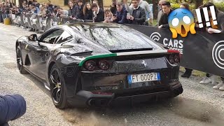 Accelerations Rev Battles and Exploding Exhausts  Cars amp Coffee Brescia 2019 HD [upl. by Yennek]