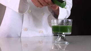 Molecular Gastronomy Recipes Australia and New Zealand  Arugula Spaghetti [upl. by Anyg]