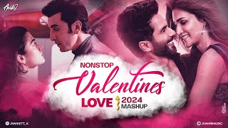 Valentines Special Love Mashup 2024  The Valentine Mashup 2024  ANIK8  Love Songs Nonstop Jukebox [upl. by Ahsinaw193]