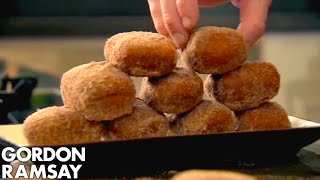 How To Make Chocolate Donuts  Gordon Ramsay [upl. by Kcod290]