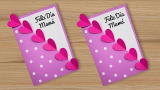 💜💜TARJETA HECHA A MANO PARA EL DÍA DE LA MUJERMADRE 😍 Especial día de la madre😍 Womens Day Card 💜 [upl. by Hilarius938]