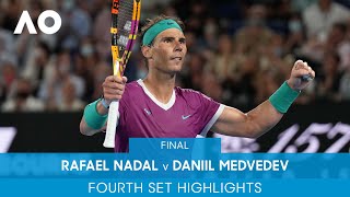 Rafael Nadal v Daniil Medvedev 4th Set Highlights F  Australian Open 2022 [upl. by Domash]