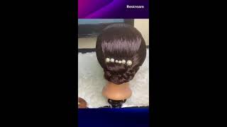 SIMPLE HAIR STYLEsaree hairstylessaree fashion bridal hairstyles [upl. by Ahsina156]