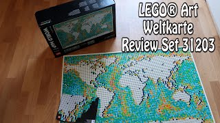 Größtes LEGOSet aller Zeiten Review Weltkarte Art Set 31203 [upl. by Anitsud592]