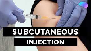 Subcutaneous Injection SC injection  OSCE Guide  UKMLA  CPSA [upl. by Eniwtna]