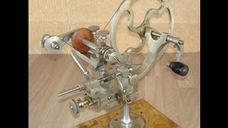 Vintage Watchmakers Watch Wheel Cutting  Topping Lathe [upl. by Amadus]