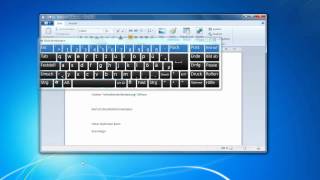 Scanning und Dwelling Bildschirmtastatur unter WIN7 [upl. by Reuven852]