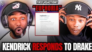 Kendrick Lamar  Euphoria DRAKE DISS  FIRST REACTION [upl. by Gussy]