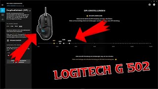 Logitech 502 Gaming Maus RICHTIG EINSTELLEN und EINRICHTEN Logitech G HUB einfach erklärt [upl. by Enelec]