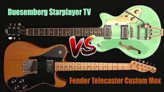 Duesenberg Starplayer TV Vs Fender Telecaster [upl. by Anilejna652]