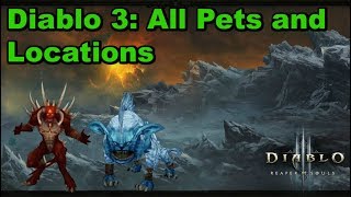 Diablo 3 All Pets And Locations [upl. by Fanya]