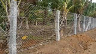 Chain link fencing amp Tata wire [upl. by Llatsyrc]