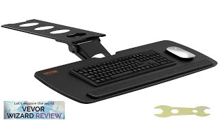 VEVOR Keyboard Tray under Desk Adjustable Height Height and Angle Adjustable under Review [upl. by Sammy]