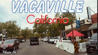 Vacaville California  Driving Downtown  Vacaville High School [upl. by Vins744]