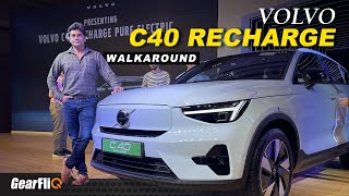 Volvo C40 Recharge  Walkaround  GearFliQ [upl. by Ecinerev]