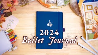 MY 2024 BULLET JOURNAL SETUP • Yearly BuJo Spread Ideas 💐 [upl. by Hsivat]