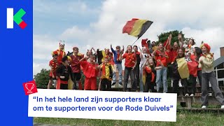 Klaar voor de eerste match van de Rode Duivels op het EK quotIk ga heel luid roepenquot [upl. by Jarib]