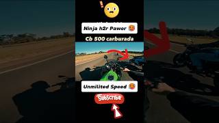 Challenge CBR 600r 🥶Cb500 carburada 😱shorts TheUK07Rider [upl. by Yennek]