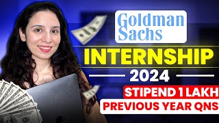 GOLDMAN SACHS 👉🏻 Exclusive PAID Internship 2024 ➤ ₹1 Lakh Stipend  Full details inside 📚 [upl. by Natalia]