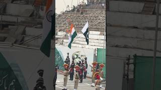 Flag down ceremonywagahattari bordershorts wagahborderceremony viralshort bsfpunjab [upl. by Laenaj]