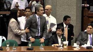 UNAs Tiangco Bautista not allowed to speak before Senate Blue Ribbon subcommittee [upl. by Enert203]