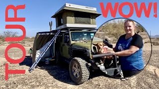 TOUR Jeep Wrangler SaharaOverland Off Grid Camping [upl. by Frederigo222]