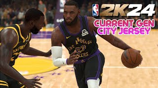 NBA 2K24 CURRENT GEN ALL CITY JERSEY [upl. by Namwen]